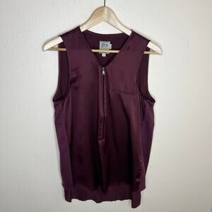 Go By Go Silk Zippy Burgundy Luxe Tank Large